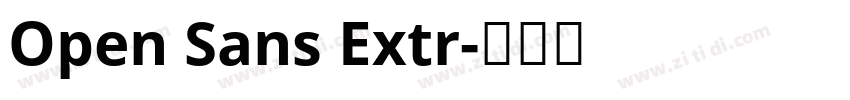 Open Sans Extr字体转换